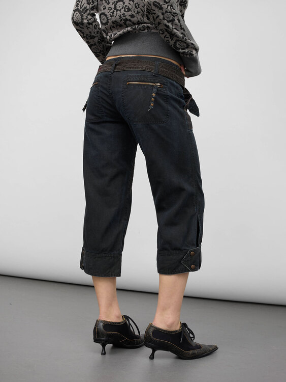 Diesel Denim Cargo Capri Shorts 