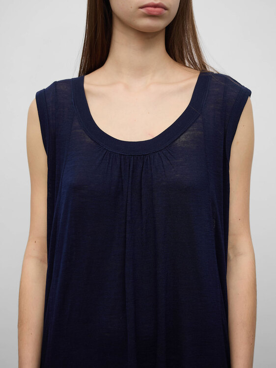 Zucca Navy Blue Midi Dress 