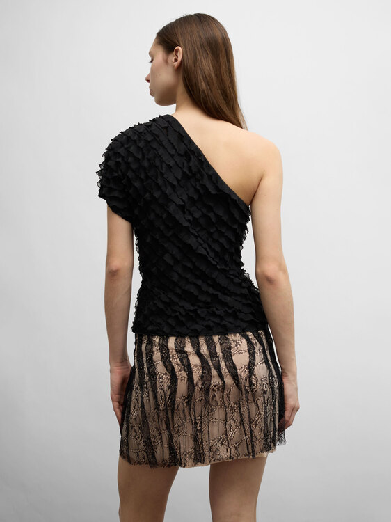 Amaya Arzuaga One Shoulder Top 