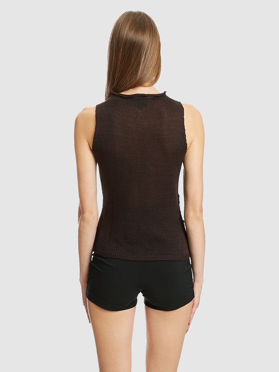 Patchwork Sleeveless Top 
