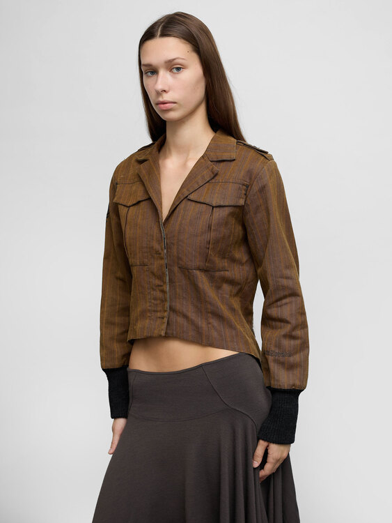 Sabotage Brown Twill Jacket 