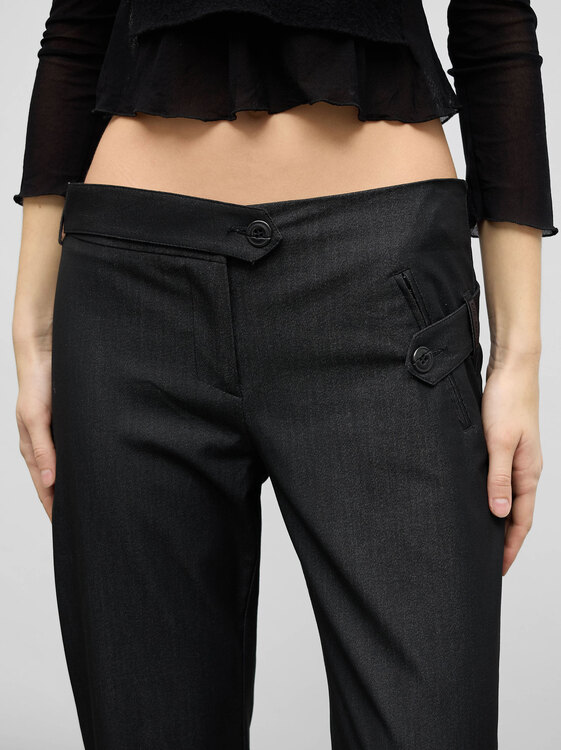Cop Copine Fold Detail Trousers 