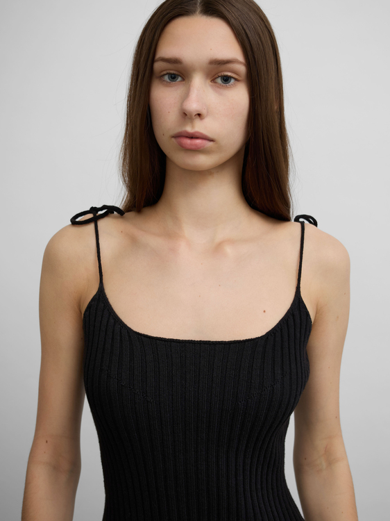 Plein Sud Rib Knit Camisole Top 