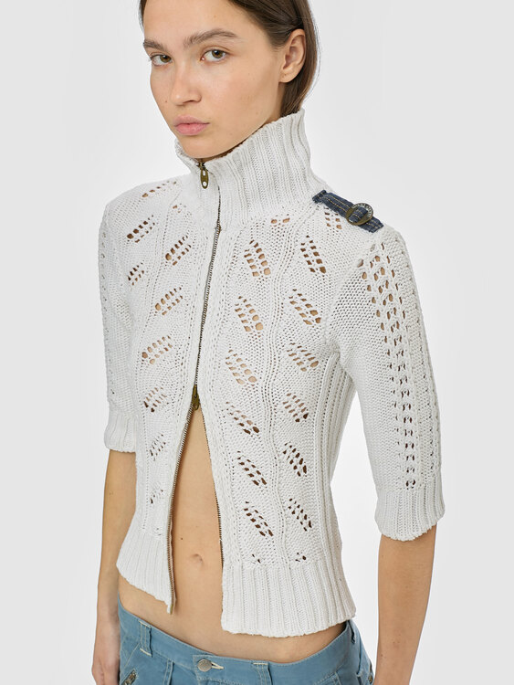 Miss Sixty Zip-Up Cardigan 