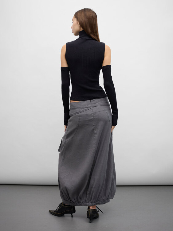 Plein Sud Detached Sleeves Turtleneck 