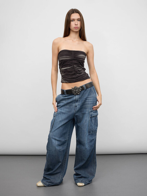 Patrizia Pepe Gathered Bustier 