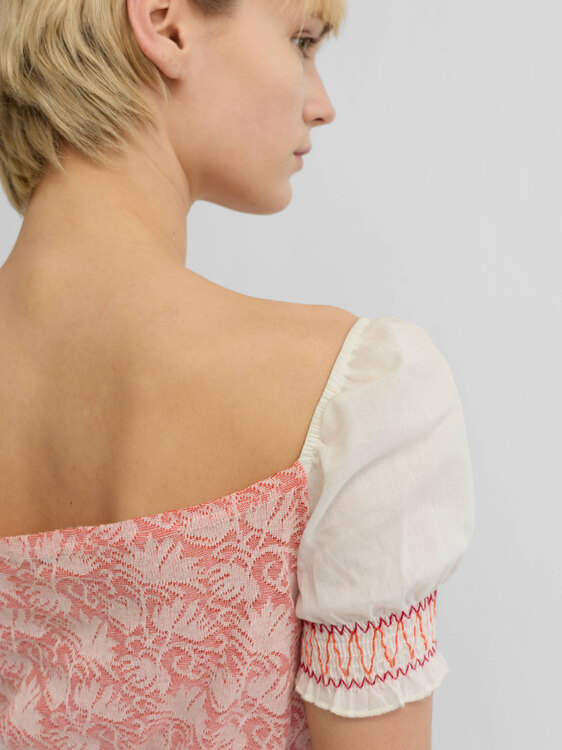 Cultura Milkmaid Top 