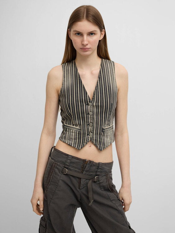Miss Sixty Striped Waistcoat 
