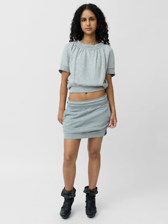 Nolita Bi-Material Mini Skirt 