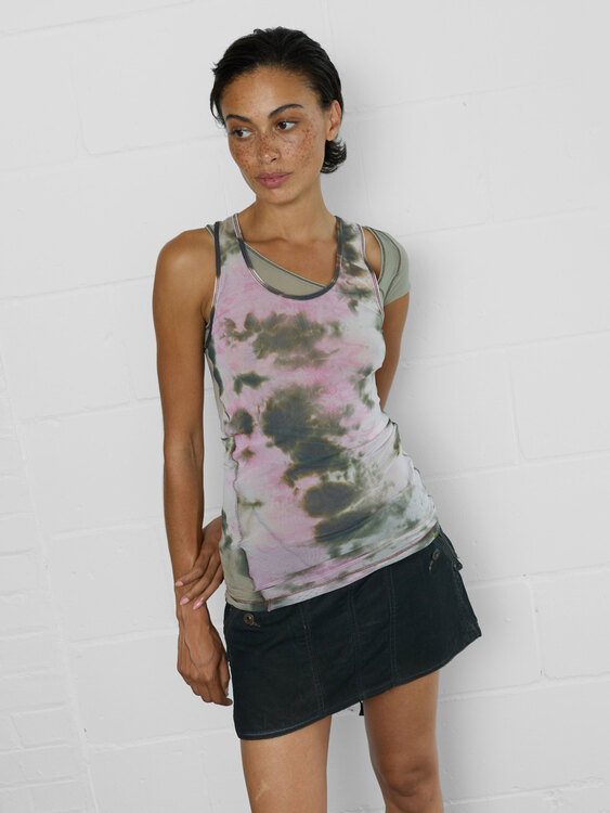 Plein Sud Double Layer Mesh Top 