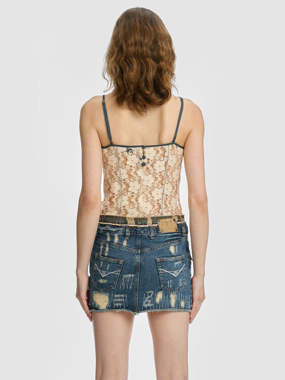 Double Waistband Skirt 