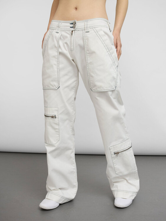 Miss Sixty White Cargo Pants 