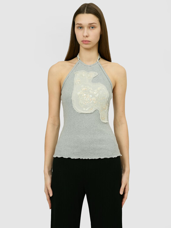 Open Back Halter Top 