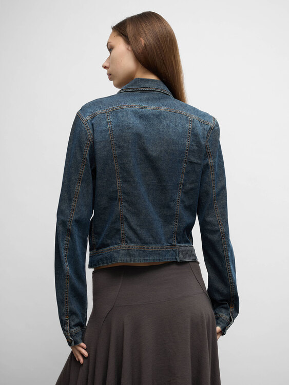 Plein Sud Frill Denim Jacket 