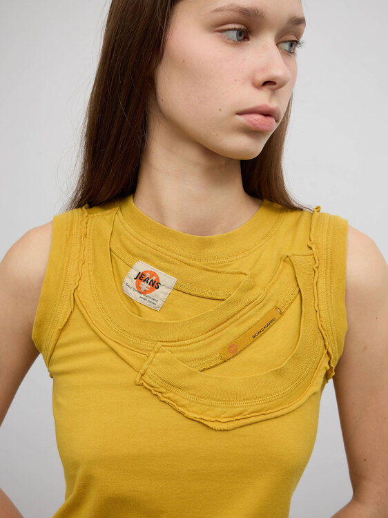 Michiko Koshino Deconstructed Tank Top 