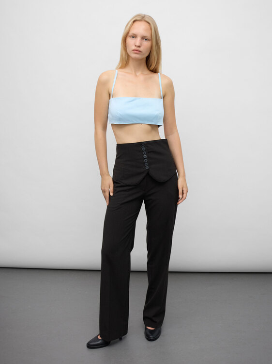 Versus Cropped Bustier Top 