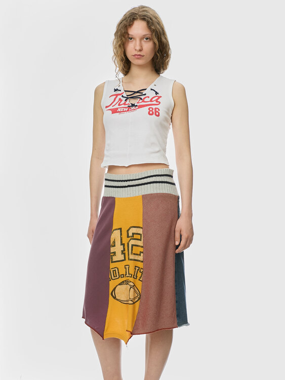 Nolita Patchwork Midi Skirt 