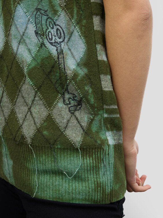 Diesel Argyle Knitted Vest 