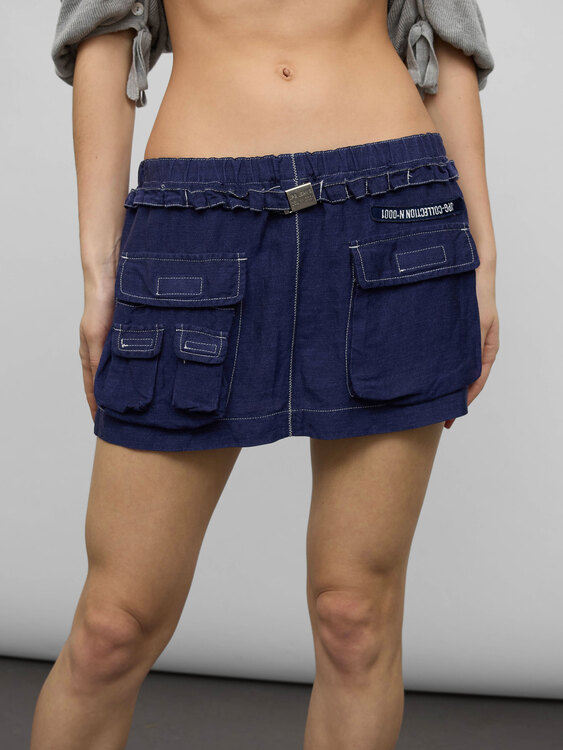 Gaultier Cargo Mini Skirt 