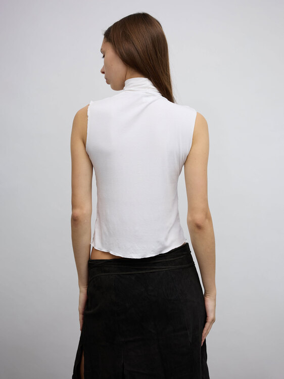 Gathered Mock Neck Top 