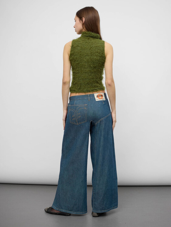 Cultura Fuzzy Turtleneck Vest 