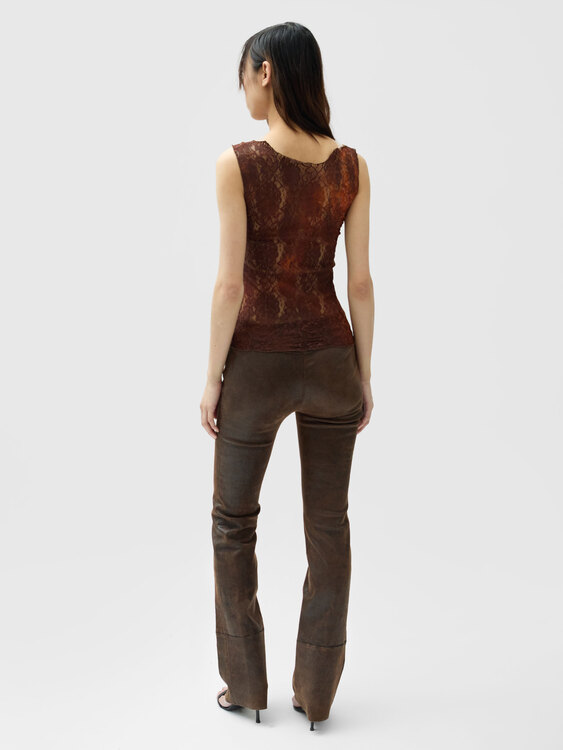 Plein Sud Asymmetrical Lace Top 