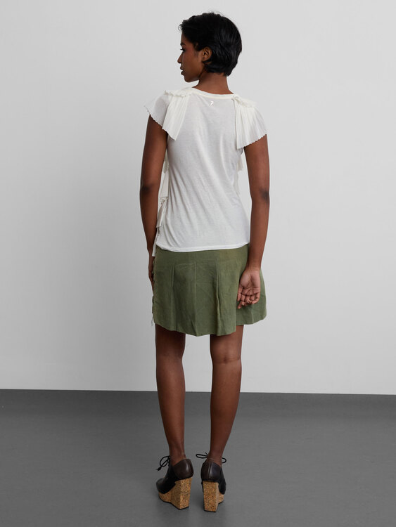 Fake London Canvas Mini Skirt 
