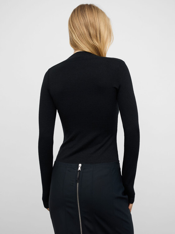 Plein Sud Draped Collar Blouse 