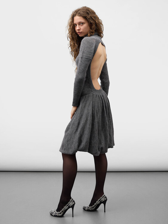 Stefanel Backless Knit Dress 