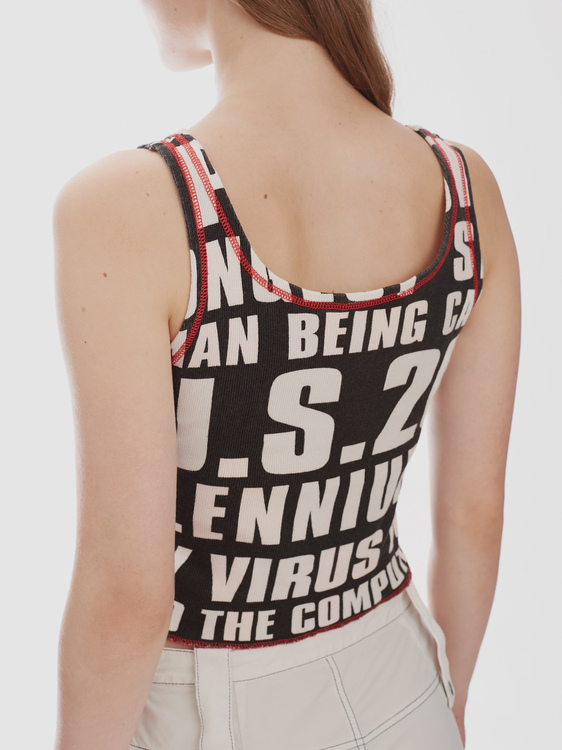 Suspect Rib Cotton Top 