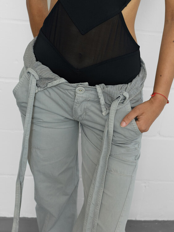 Michiko Koshino Foldover Detail Trousers 