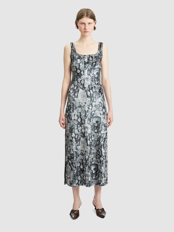 Velvet Alien Print Dress 