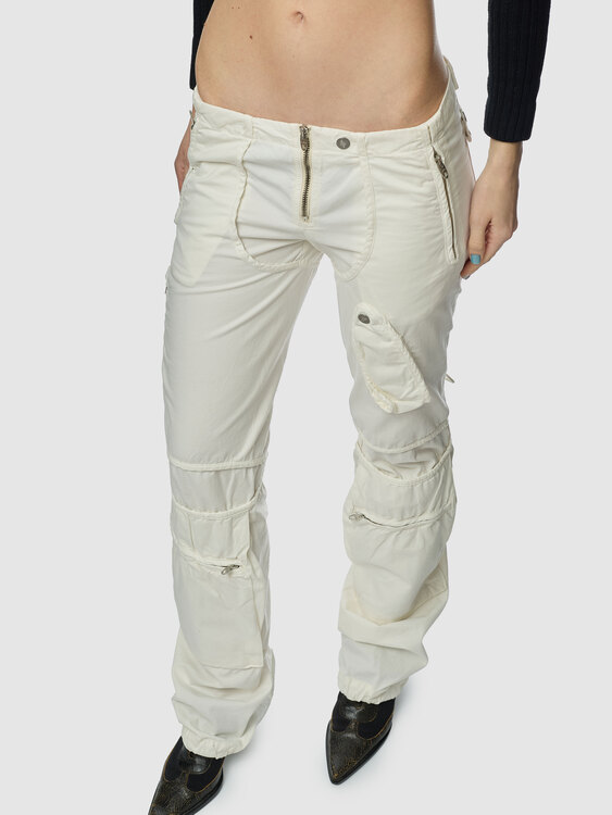 Nolita White Cargo Trousers 