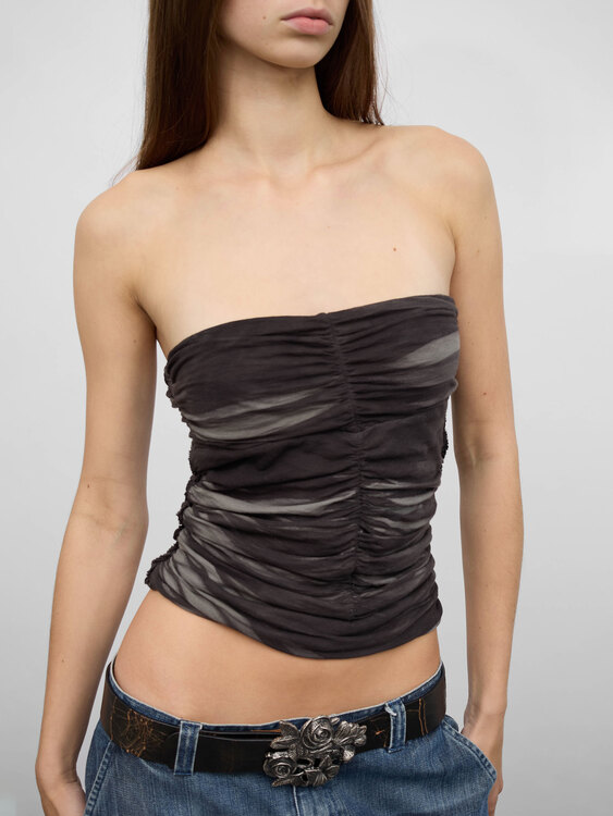 Patrizia Pepe Gathered Bustier 