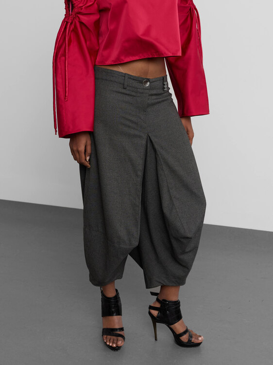 Cop Copine Fold Details Trousers 