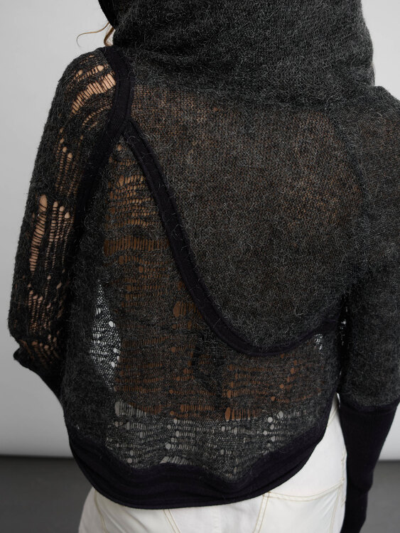 Diesel Knitted Open Cardigan 