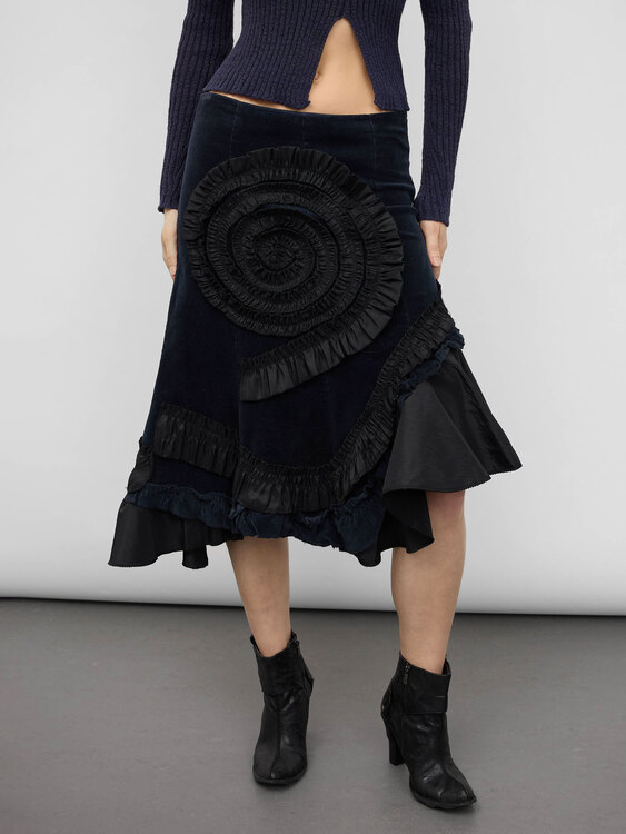 Asymmetrical Midi Skirt 