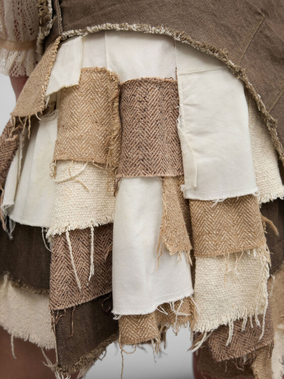 Michiko Koshino Patchwork Skirt 