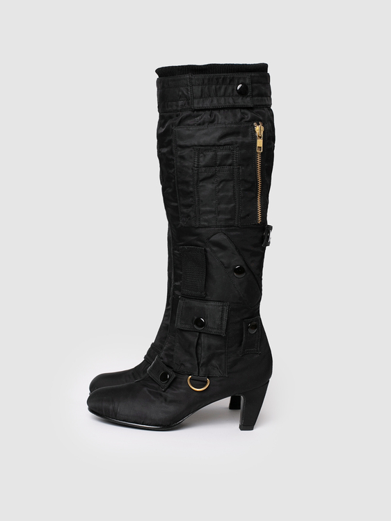 United Nude Black Nylon Boots 