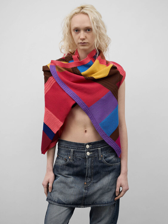 Comme des Garçons Patchwork Shrug 