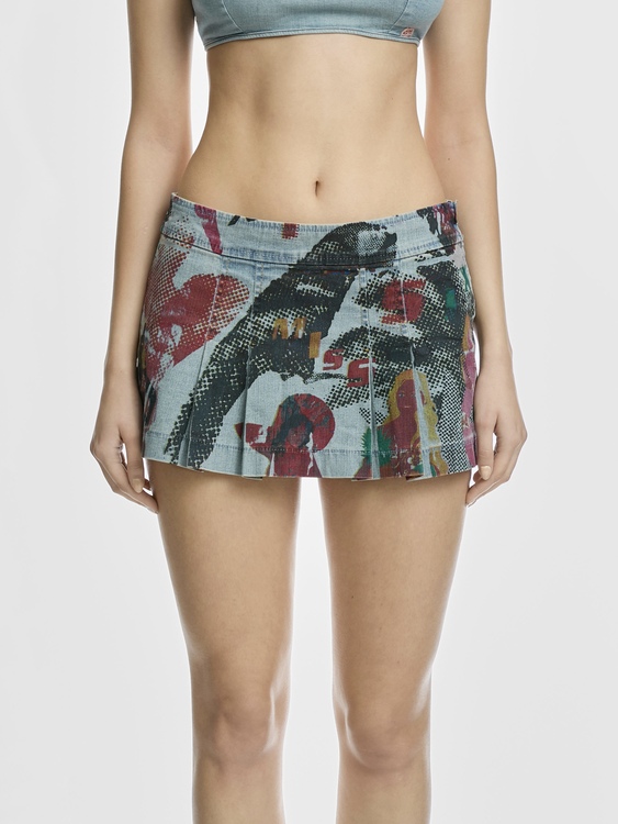 Miss Sixty Pleated Mini Skirt 