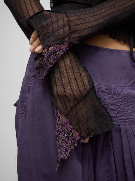Mesh Wrap Cardigan 