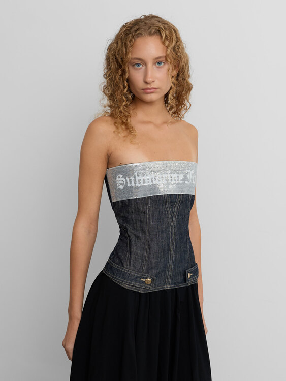 Extē Sequin Panel Corset 