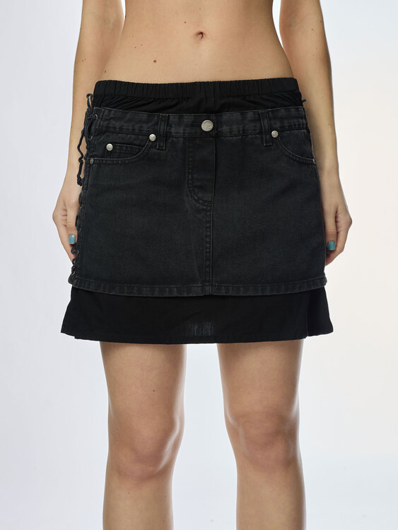 Gaultier Deconstructed Mini Skirt 