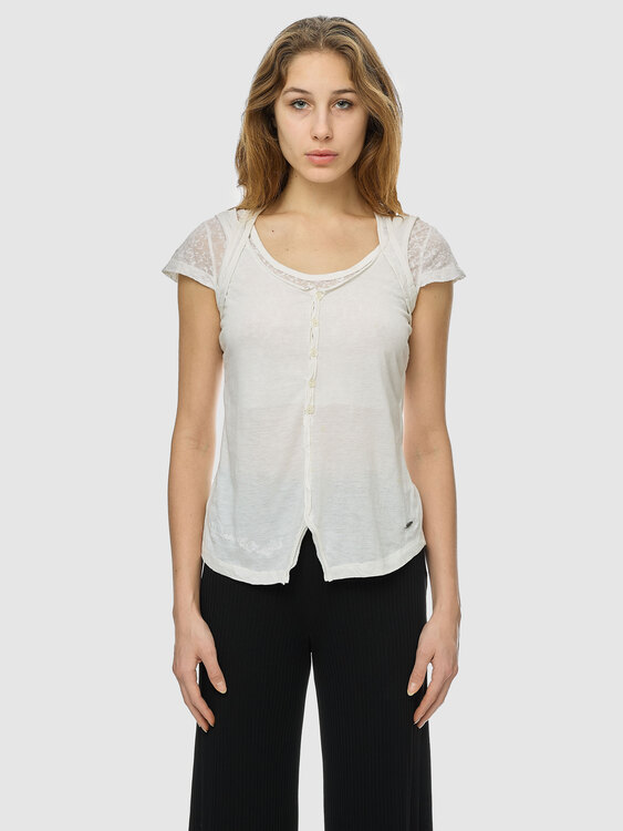 White Layered Top 