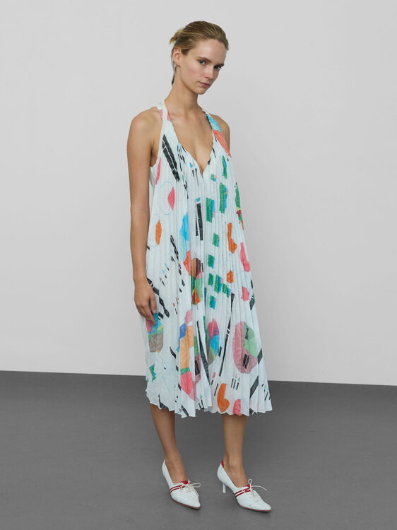 Chalayan Pleated Dress 