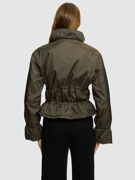 Gathered Nylon Jacket 