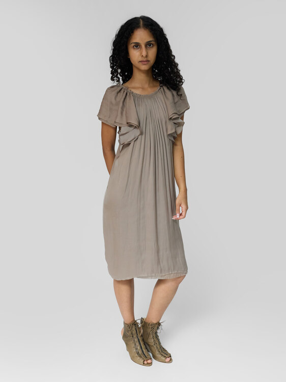 Lanvin Gathered Midi Dress 