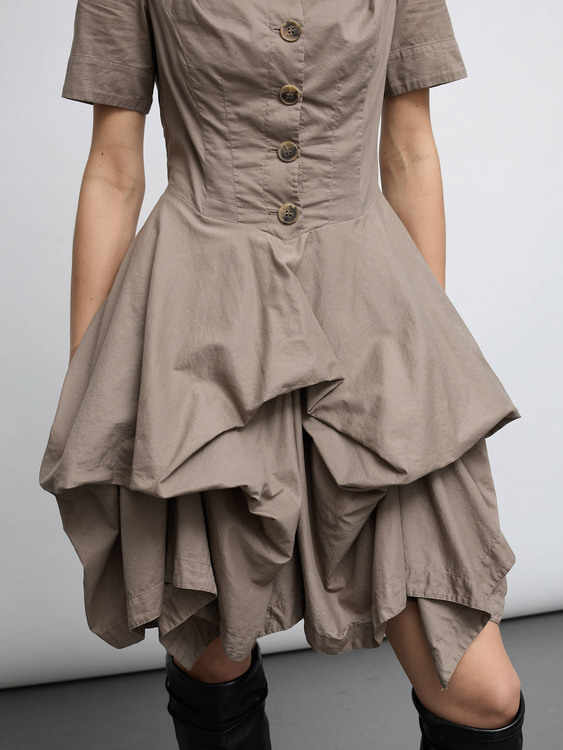 All Saints Taupe Dress 
