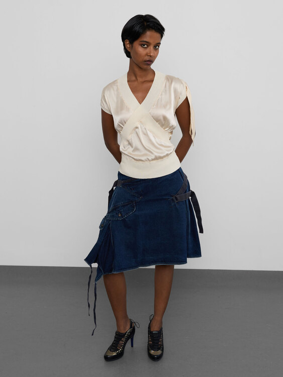 Ivory Silk Top 